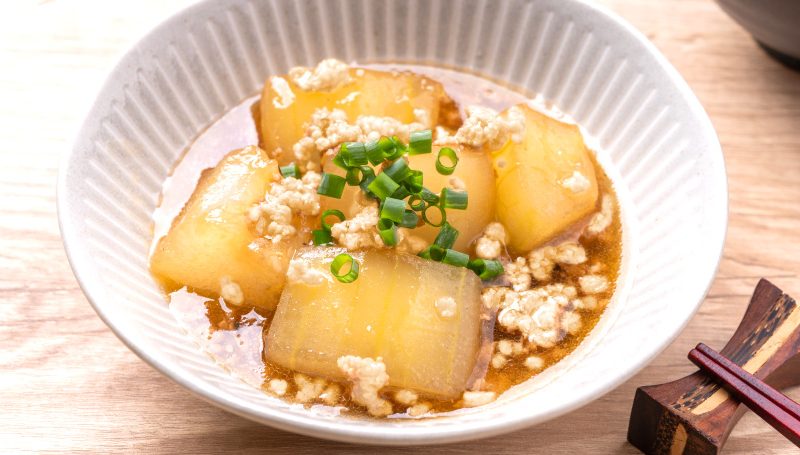 冬瓜と鶏ひき肉のあんかけ煮